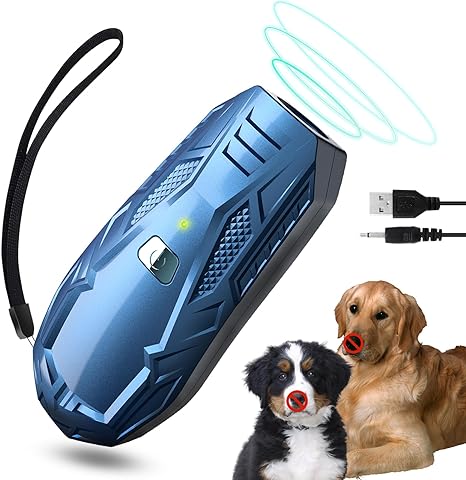 Anti Barking Device Ultrasonic, Small & Portable Stop Dog Barking Device, Handheld No Bark Dog Barking Control Device with Widely Control Range, Bark Stopper for Puppy Small Large Dog Outdoor Indoor