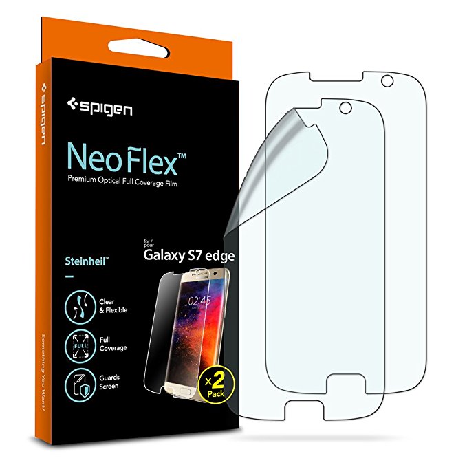 Spigen Galaxy S7 Edge Screen Protector NeoFlex / 2 Pack / Flexible Film for Samsung Galaxy S7 edge