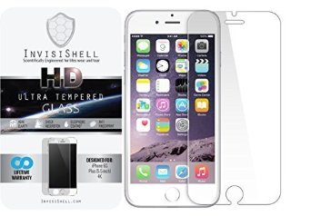 Apple iPhone 6S Plus [5.5] Ultra Tempered Glass Screen Protector | Ballistic Slim Anti Scratch Shield w/ Full HD Clarity | 3D Touch Feature Compatible | Better Cell Phone Accessories by InvisiShell
