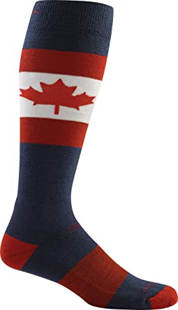 Darn Tough Merino Wool Ski O Canada Over-The-Calf Cushion Sock - Men's