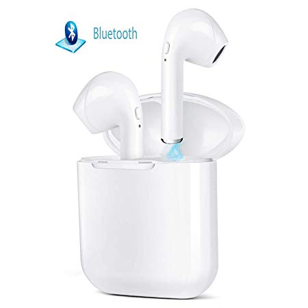 Wireless Headphones In-Ear Earphone True Wireless Earbuds Bluetooth 4.2 Noise Isolating Sport Headset with Microphone and Charging Case