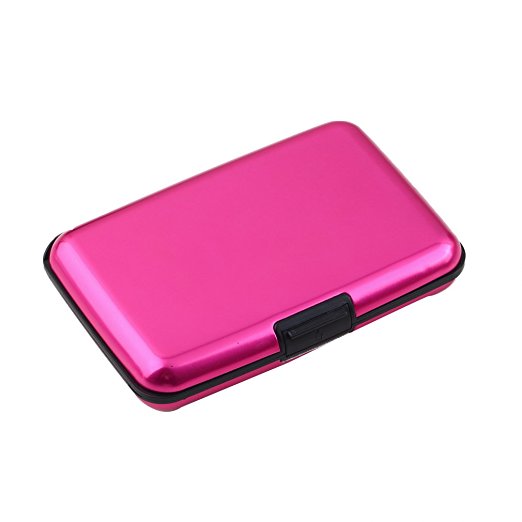 Aluminium Credit Card Holder (Pink)