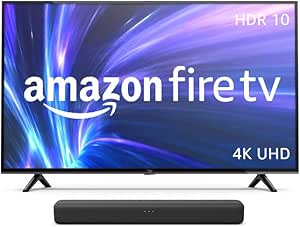 Amazon Fire TV 4-Series 43" with Fire TV Soundbar