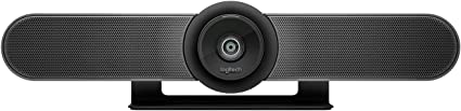 Logitech MeetUp Video Conferencing System, Ultra HD 4K/1080p/720p, 3 Microphones/Adjustable Speakers, Wide Field of View 120°, PC/Mac/Laptop/Macbook/Tablet - Black