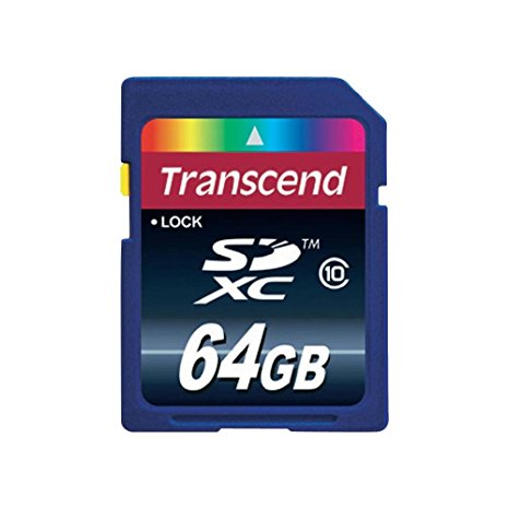 Transcend 64GB Secure Digital Class 10 Extreme Capacity (SDXC) Memory Card