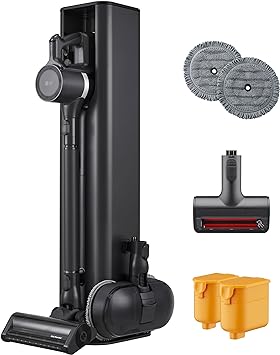 LG CordZero A949KTMS All in One Cordless Stick Vacuum with Auto Empty, New Dual Floor Max and Power Mop Pro, Pet Nozzle, Up to 200 Minutes Run Time, 10 Year Motor Warranty, Graphite