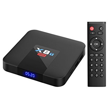 [Android 7.1/2GB/16GB EMMC] TICTID X8T Max Android 7.1 4K TV Box Amlogic Quad Core A53 Processor H.265 Video Decode and 4k2k Output 2.4G WIFI Smart TV Box