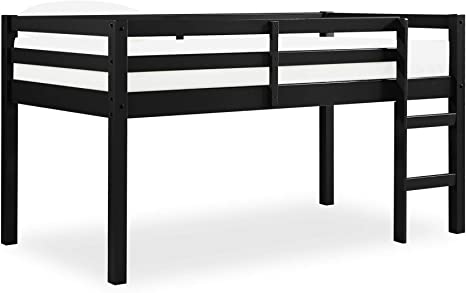 Dorel Living Milton Junior Twin, Black Loft Beds