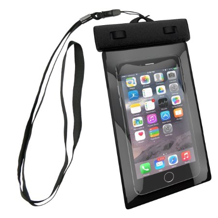 Sportly Waterproof Cell Phone Carrying Cases - Essential for Every Water Sports Fan - Touch Screen and Camera Compatible - Thickest Pouch - High Quality - Won't Leak Underwater