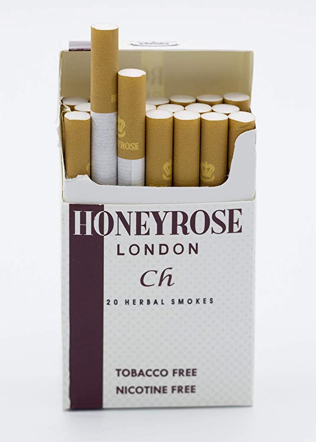 Honeyrose Cherry Tobacco & Nicotine Free Herbal Sticks, Made in England