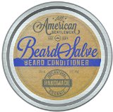 All American Gentlemen Beard Salve - 100 Natural and Organic Beard Conditioner - Leave in Beard Balm for Men - Bold Scent 2 Oz