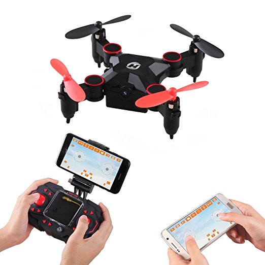 Holy Stone HS190W mini FPV Drone with Camera Live Video 2.4Ghz 6-Axis gyro Nano Quadcopter with Altitude Hold, 3D Flips and Headless Mode for Beginners