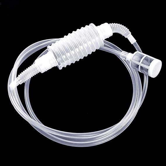 Brew Syphon Tube, 2m Home Brew Beer Siphon Filter, Syphon Pump Manual Soft Pipe Hose Wine Beer Brewing Making Equipment Reused (78.74in)