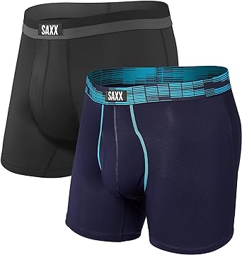 SAXX Men's Underwear - Sport Mesh Boxer Brief - 2 Pack