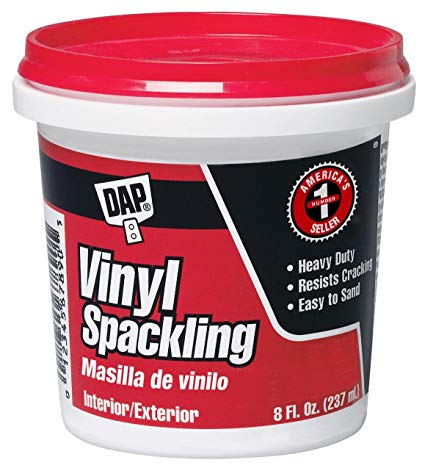 DAP 070798121300 Vinyl Spackling Rtu Hp Raw Building Material, 1/2 Pint, White