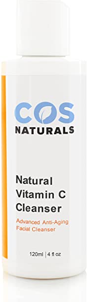 COS Naturals Vitamin C Cleanser Organic Anti-Aging Daily Face Wash, 4 oz. by COSNATURALS SKIN CARE