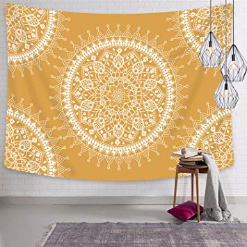 Tapestry Mandala Hippie Bohemian Tapestries Wall Hanging Flower Psychedelic Tapestry Wall Hanging Indian Dorm Decor for Living Room Bedroom