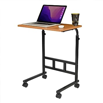 Everline Height Adjustable Standing Multipurpose Table Mate | Foldable Study Laptop Stand for Office | Reading, Writing Desk | Work from Home Essential (Light Cream)