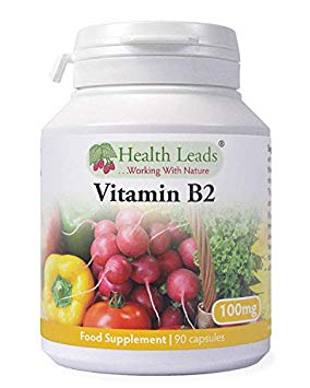 Vitamin B2 100mg x 90 Capsules | Magnesium Stearate Free & No Nasty Additives | No-GMO | Vegan | Riboflavin Helps with Tiredness and Fatigue, Supports Energy Levels | Made in Wales