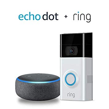 Ring Video Doorbell 2 with Echo Dot (3rd Gen) - Charcoal