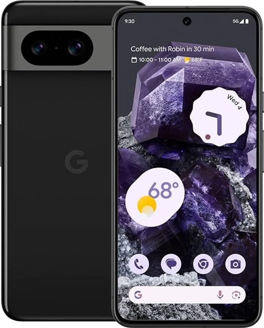 Google Pixel 8, Fully Unlocked | Black, 128 GB, 6.2 in Screen | Grade B  | G9BQD