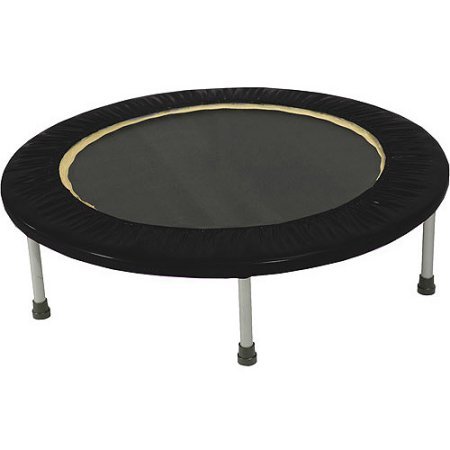 Gold's Gym Leisure Outdoors Sports & Fitness Mini Trampolines with Safety Pad -Black