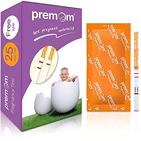 Premom Pregnancy Test Strips, 25 Pack Fertility Test Kit Powered by Premom Ovulation Predictor iOS and Android APP_#PMS-125