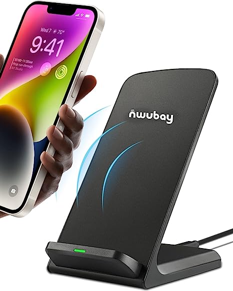 iknowtech Samsung wireless charger Stand, Apple Wireless Charger Google, Qi Phone Charging Dock for Pixel 5 6 7 Pro 3 4 XL, iPhone 14 Plus 13 12 11 Pro Max, Galaxy S23 Ultra S22 S21