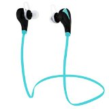 Ecandy Wireless Bluetooth Headphones Noise Cancelling Headphones wMicrophoneSportsRunningGymExerciseSweatproof Wireless Bluetooth Earbuds Headset Earphones for iPhone 6 6 Plus 5 5c 5s 4Android Phone and other Enabled Bluetooth DevicesBlue
