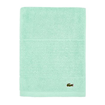 Lacoste Legend Towel, 100% Supima Cotton Loops, 650 GSM, 30"x54" Bath, Beach Glass