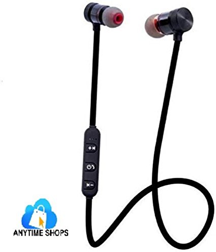 Samsung Galaxy J7 Prime Compatible Magnetic Bluetooth Waterproof Attractive Headphone with Noise Isolation, Integrated Neckband, Thunder Beats Stereo Sound and Hands-free Mic and Controlling Buttons with Magnetic Earbuds , Compatibility Secure Fit for Sports , Gym , Running & Outdoor with Built-in Microphone Supports By Anytime shops