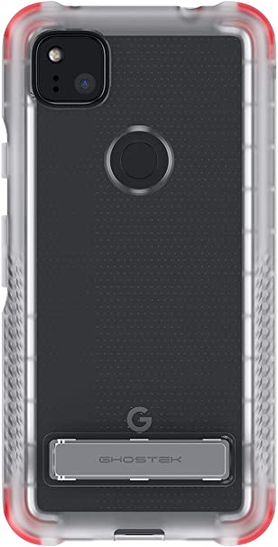 Ghostek Covert Google Pixel 4a Case Clear with Kickstand Slim Thin Shockproof Design Scratch Resistant Back and Anti Slip Hand Grip Protective Cover for 2020 Google Pixel 4a (5.8 Inch) - (Clear)
