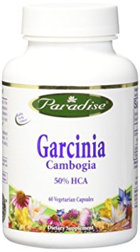 Paradise Herbs Vegetarian Capsules, Garcinia Cambogia, 60 Count