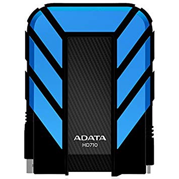 ADATA Dash Drive Durable HD710 Portable External Hard Drive, Blue, 1TB
