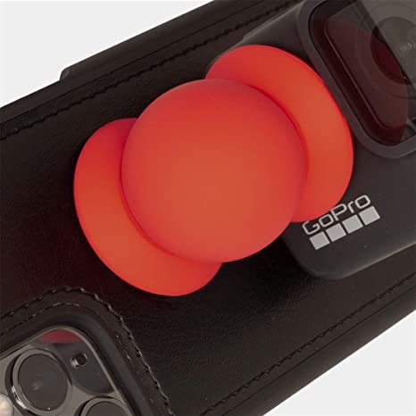 Sphere: The Anywhere-Mount for Your Phone & GoPro - Ultra-Mobile, Bi-Magnetic Cell Phone Holder for Car, Desk - Red