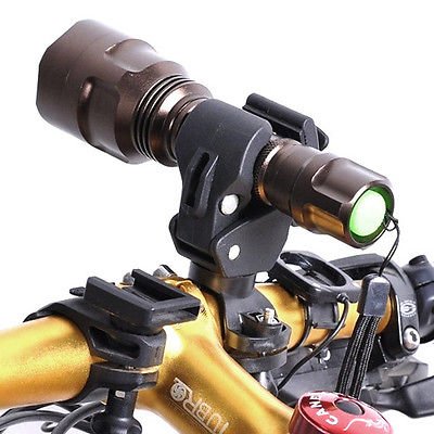 Universal Bike Bicycle LED Light Flashlight Torch Lamp Mount Clamp Stand Holder
