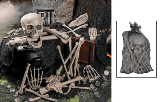 Fun Express Bag of Skeleton Bones - 28 Piece Set