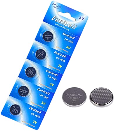 5 x Eunicell CR1625 CR 1625-3V Lithium Button Cell Battery Batteries - New