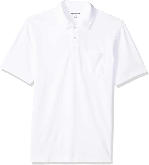 Amazon Essentials Men's Regular-Fit Pocket Jersey Polo