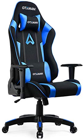 GTXMAN Gaming Chair Racing Style Office Chair Video Game Chair Breathable Mesh Chair Ergonomic Heavy Duty 350lbs Esports Chair X-005 Blue