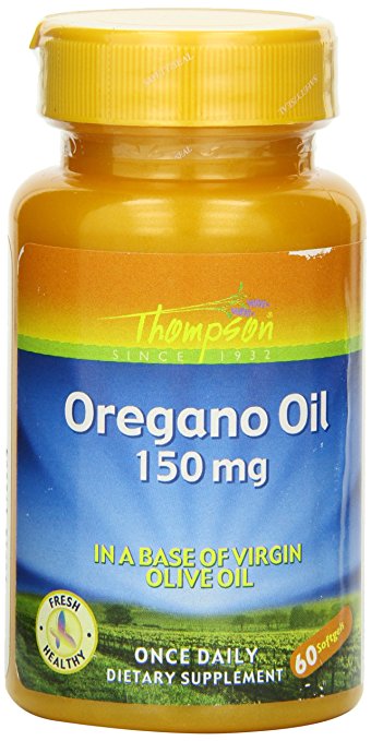 Thompson Oregano Oil , 150 Mg, 60 Softgels