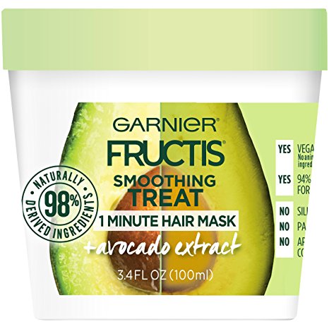 Garnier Fructis Smoothing Treat 1 Minute Hair Mask   Avocado Extract, 3.4 fl. oz.