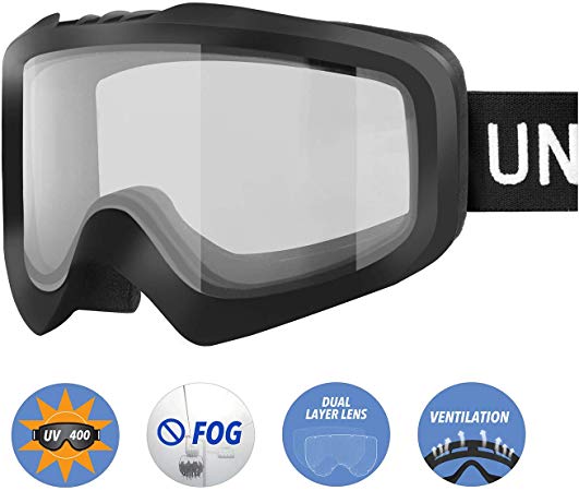 Unigear Skido X1 Ski Goggles, Snowboard Snow Goggles for Men, Women & Youth – Anti-Fog & 100% UV Protection