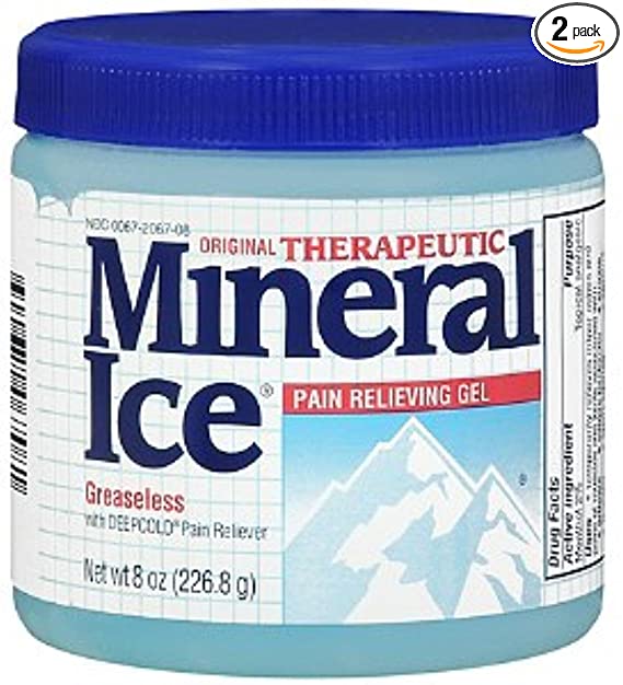 Mineral Ice Pain Relieving Gel 8 oz (Pack of 2)