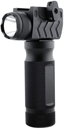 BESTSUN 600 Lumen Tactical Flashlight Super Bright Handheld Flashlight High Power 2 Modes Waterproof LED Flashlights Torch with Rail Mount