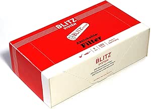 200 pcs BLITZ System Smoking pipe FILTERS made in Germany - 9mm