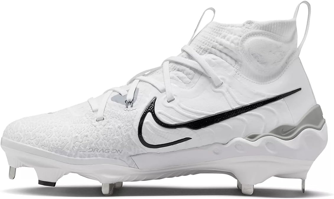 Nike Alpha Huarache NXT DJ6517-010 Black/Dark Smoke Grey/Light Smoke Grey/White Men's Metal Baseball Cleats 10.5 US