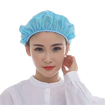Nanxson(TM) 5x Unisex Mob Caps Mesh Industrial Workshop Protective Working Elastic Kitchen Hats Hair Net CF9023