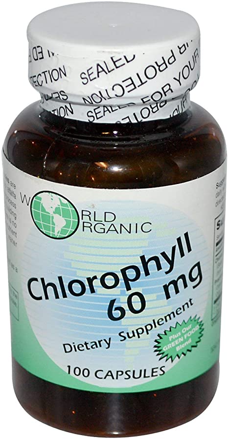 World Organic Chlorophyll 60MG, 100 CP