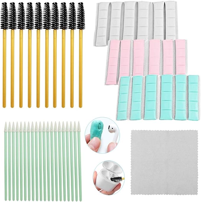 121 Pcs Cleaning Kit,Sonku Cleaner Set Putty Remover Swabs Brushes and Microfiber Cloth for Headphones,Tablets,Cameras,Keyboards,Smartphones,Charging Port Cleaning
